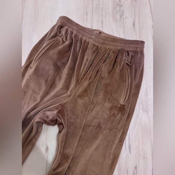 Skims mauve/brown Velour Jogger sweat Pants - Picture 5 of 7